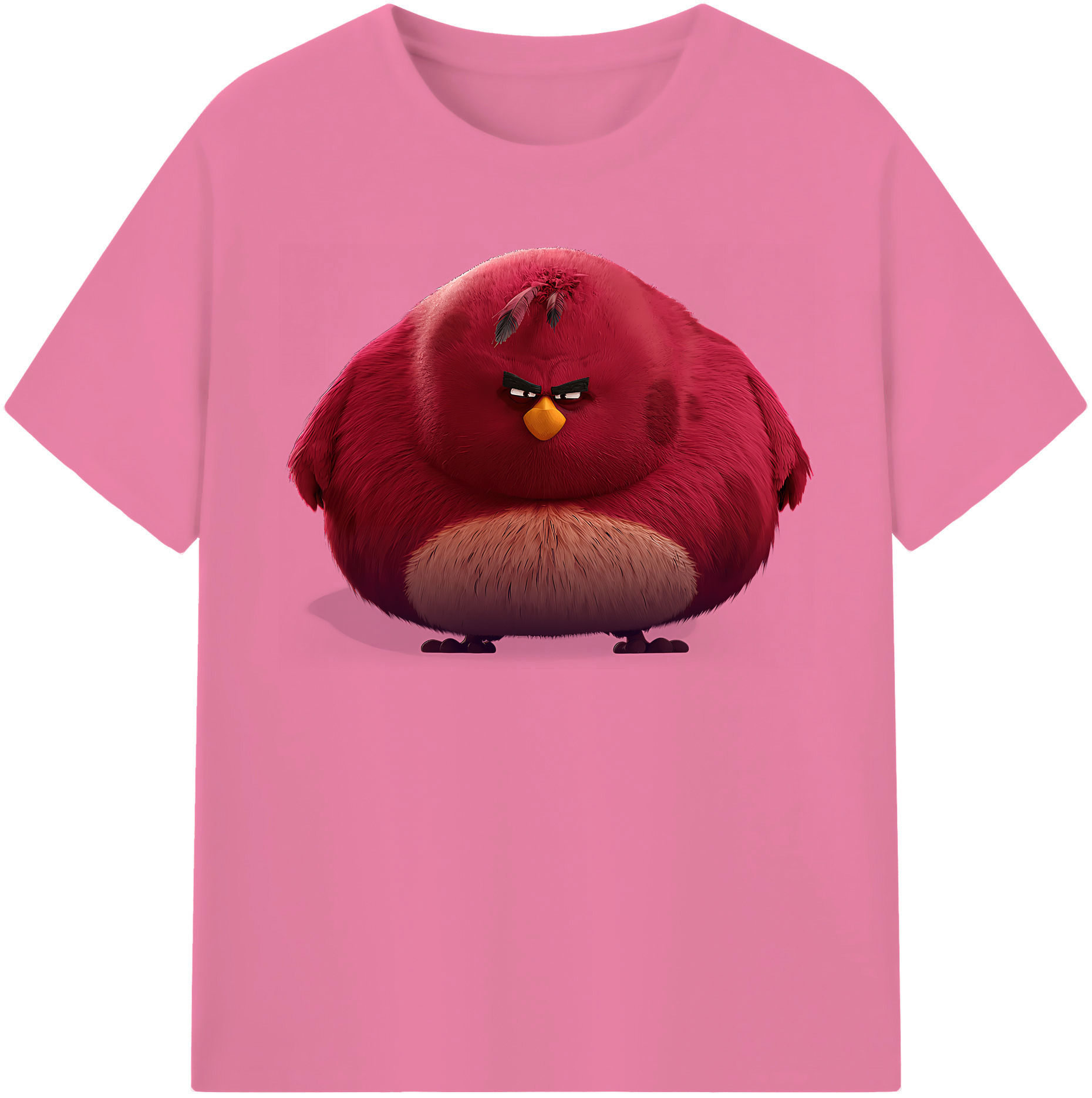 （画像用） Angry Birds アングリーバード 綿100％半袖Tシャツ（フロントプリント）